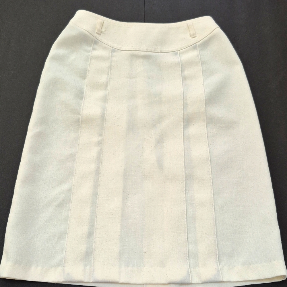 Vintage St. Michael White High Waist Skirt